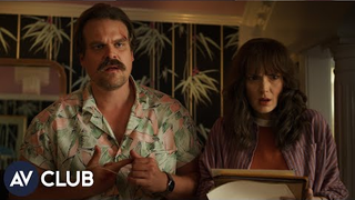 Watch David Harbour show up his <i>Stranger Things</i> co-stars in '80s movie trivia